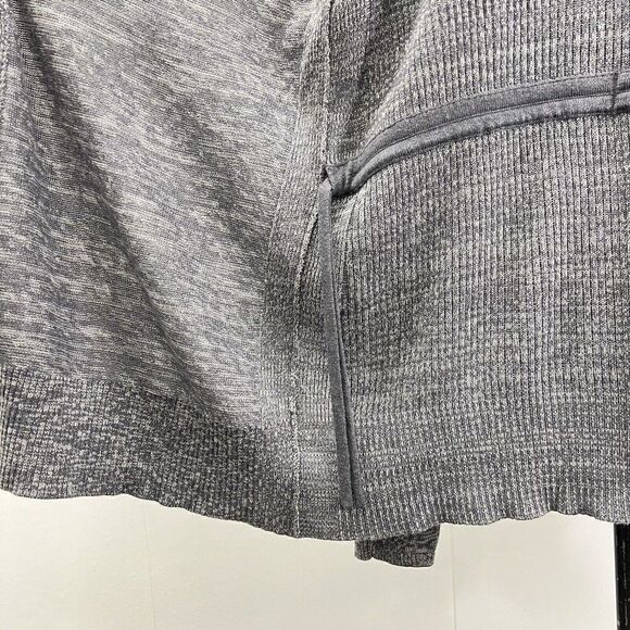 Lululemon Peace of Mind Wrap Hooded Sweater  Cardigan Dark Slate Size 8 - Picture 9 of 14